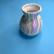 Load image into Gallery viewer, Hand-Painted Swirl Vase
