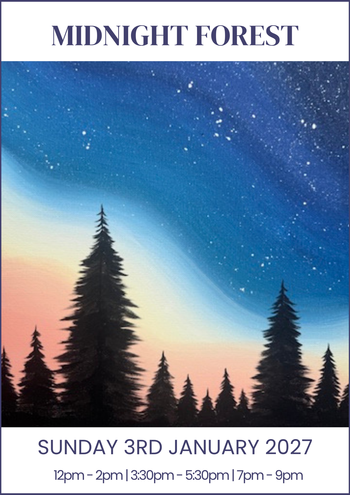 03/01/2027 - Midnight Forest - 50% OFF