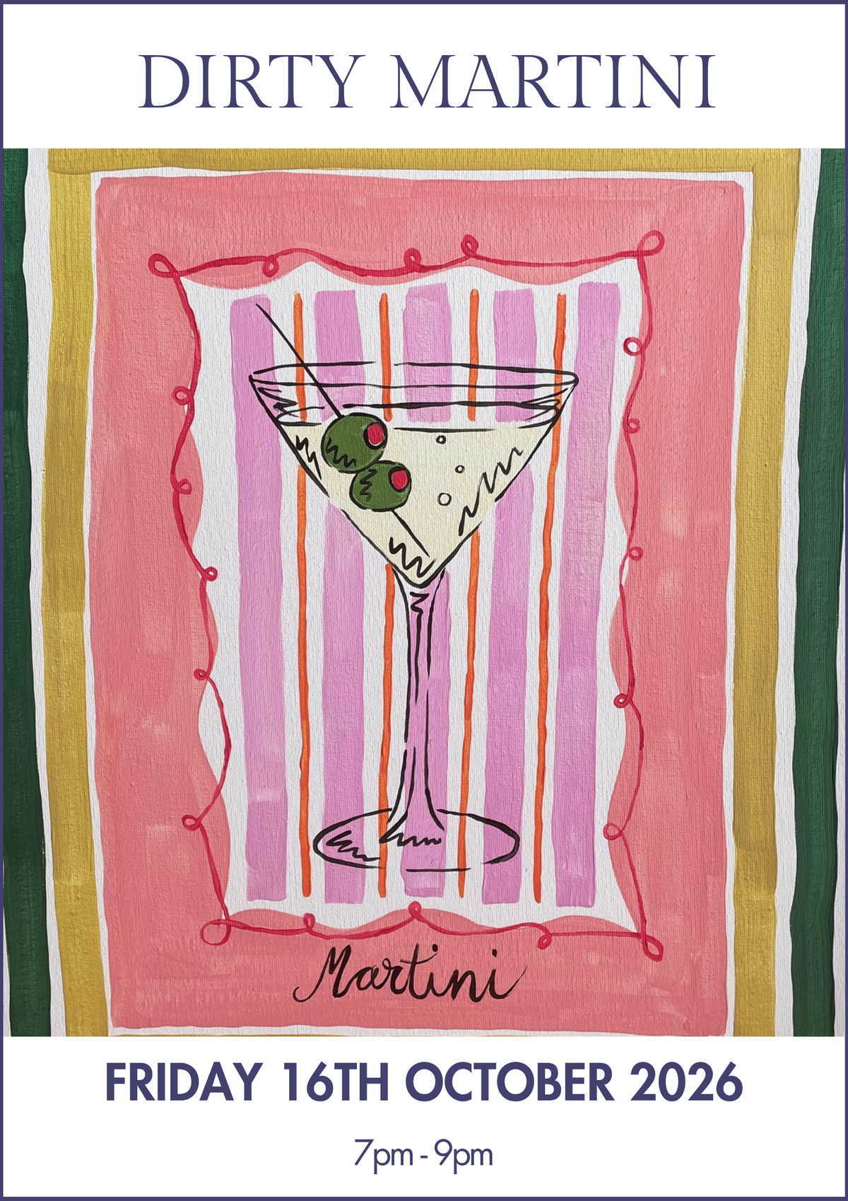 16/10/2026 - Dirty Martini