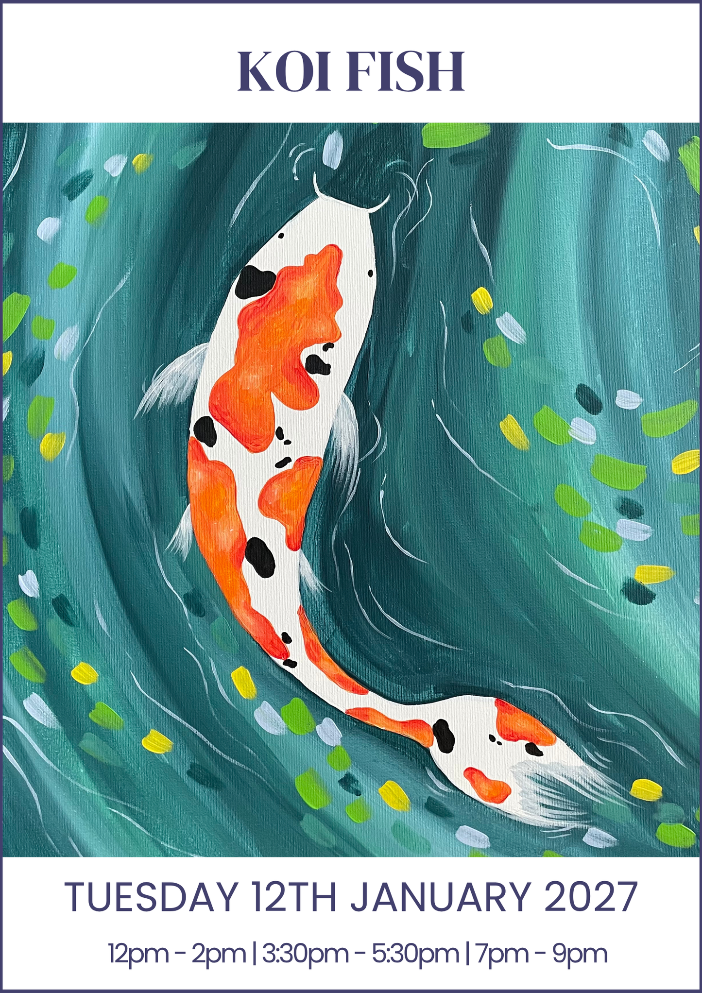 12/01/2027 - Koi Fish - 50% OFF