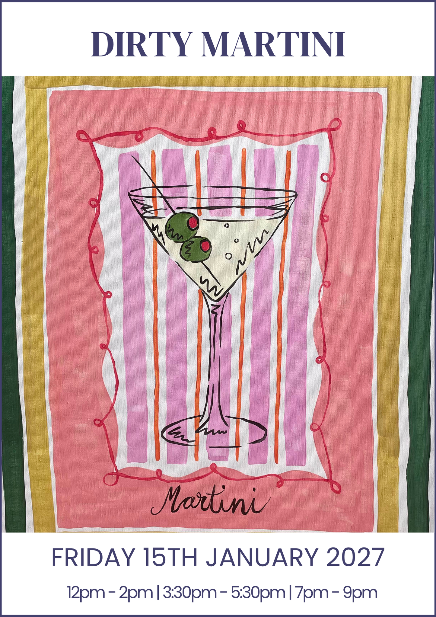 15/01/2027 - Dirty Martini - 50% OFF