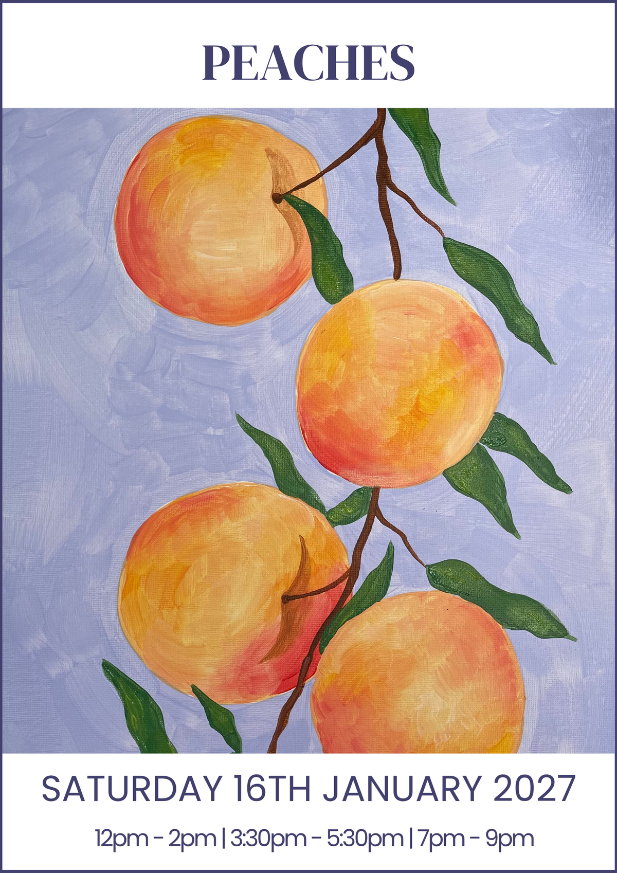 16/01/2027 - Peaches - 50% OFF