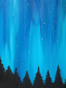 Step by Step Northern Lights Painting Tutorial