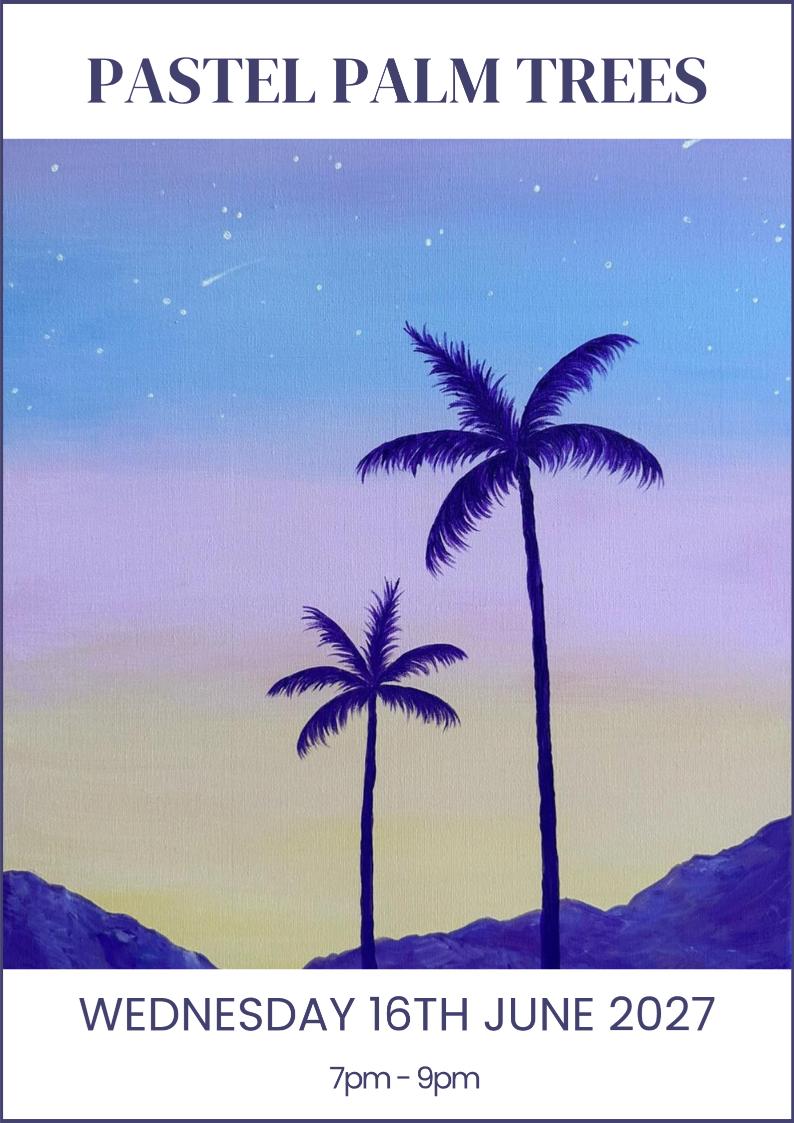 16/06/2027 - Pastel Palm Trees