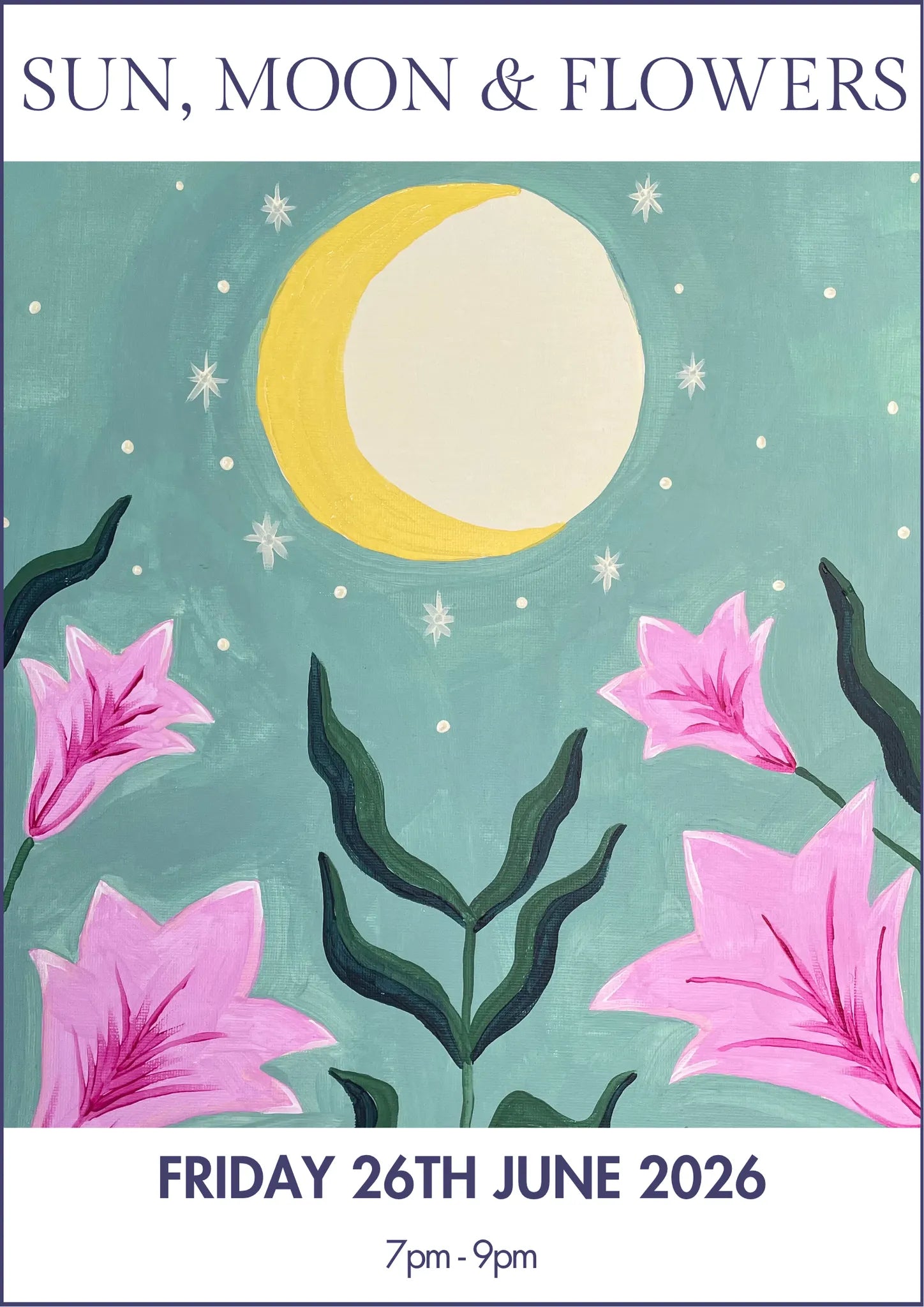 26/06/2026 - Sun, Moon & Flowers