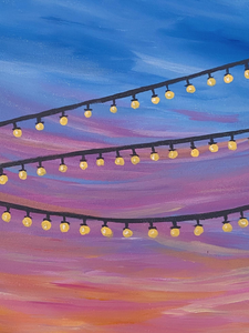 Step by Step Festival Lights Painting Tutorial