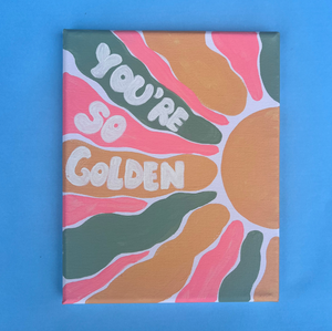 "You're So Golden" - Harry Styles Inspired Illustrative Painting