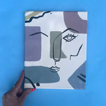 Load image into Gallery viewer, Monochrome Abstract Face
