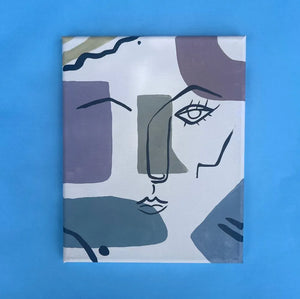 Monochrome Abstract Face