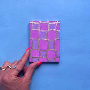 Mini Pink Glitter Lattice