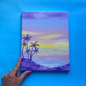 Pastel Island Sunset