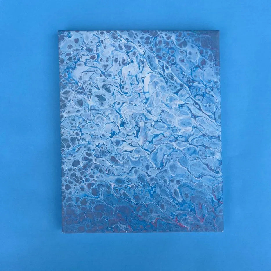 Oceanic Blues Acrylic Pour
