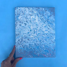 Load image into Gallery viewer, Oceanic Blues Acrylic Pour
