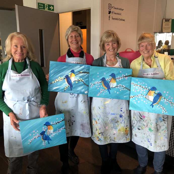 Painting and Prosecco Mother's Day Event
