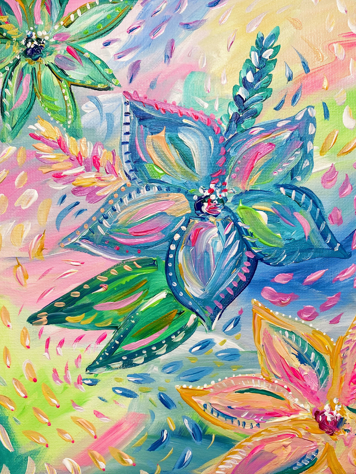 Abstract Flower Painting Tutorial