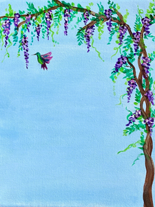 Relaxing Hummingbird Painting Tutorial