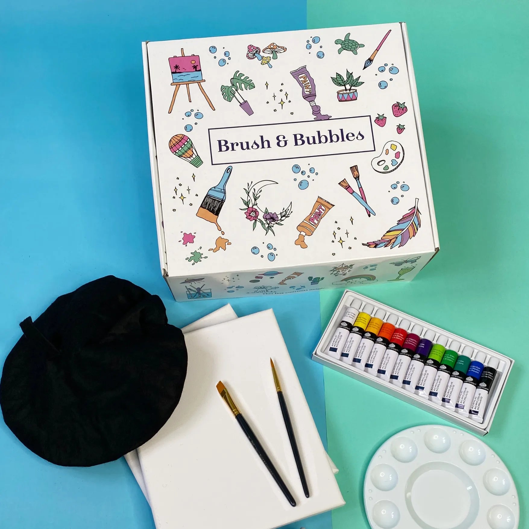 Brush and Bubbles Art Kit